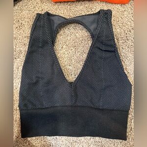 FP Movement by Free People Black V-Neck Bra